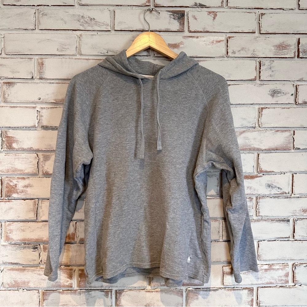 Polo Ralph Lauren gray pullover hoodie hooded top size large